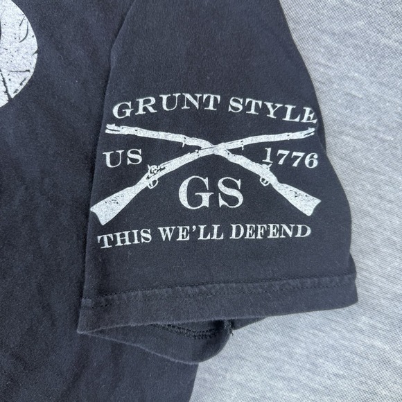 Grunt Style DAD T-Shirt Mens Large Black 2nd Amendment Patriotic Fathers Day - Picture 4 of 8
